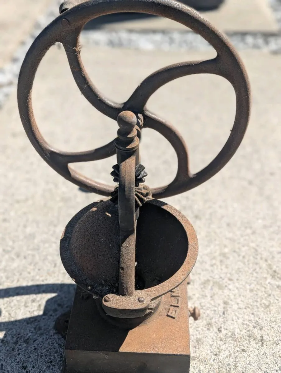 Antique Cast Iron Coffee Grinder - Image 4