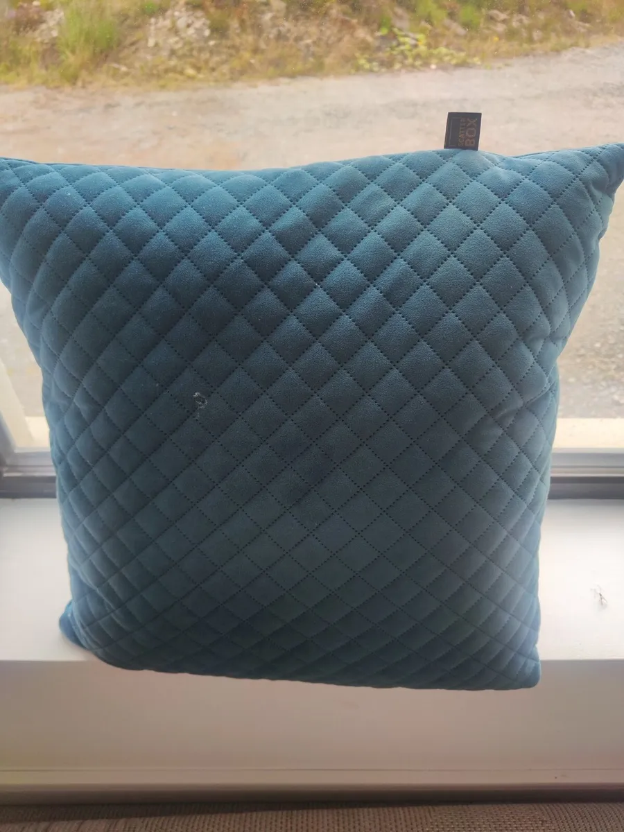 4 Scatter Box Teal Quilted Cushions