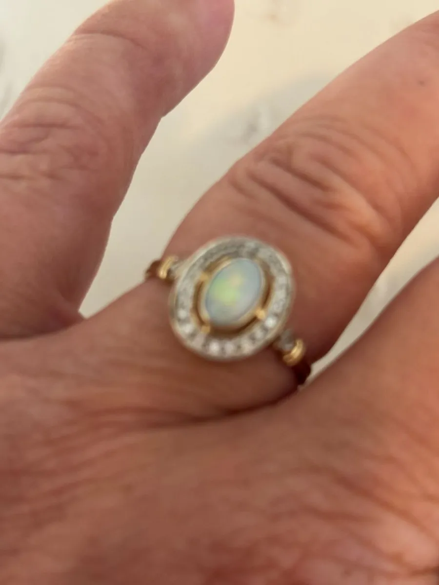 Opal and Diamond Ring - Image 1