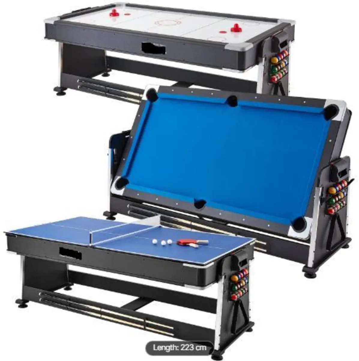 3-in-1 Rotating Swivel Multi Game Table - Image 3