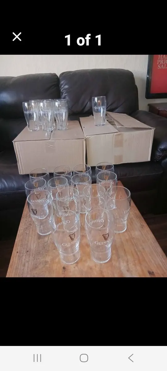 72 GUINNESS PINT GLASSES