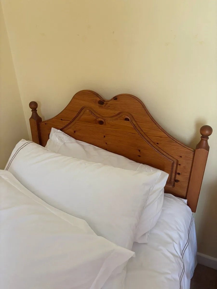 Bedside locker & headboard - Image 1
