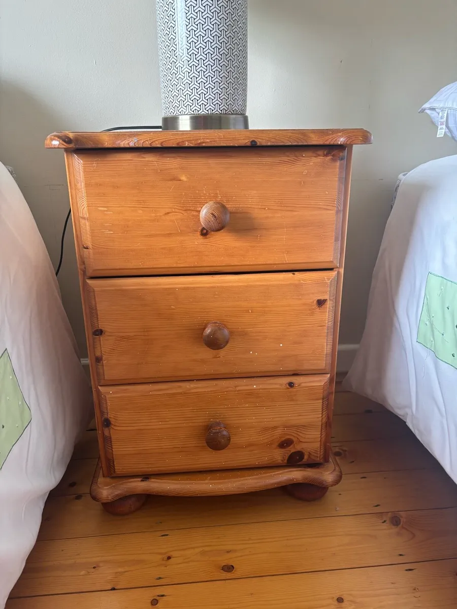 Bedside locker & headboard - Image 2
