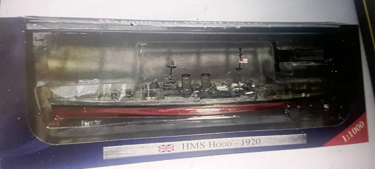 HMS HOOD 1920 1:1000 SCALE BATTLE SHIP. - Image 2