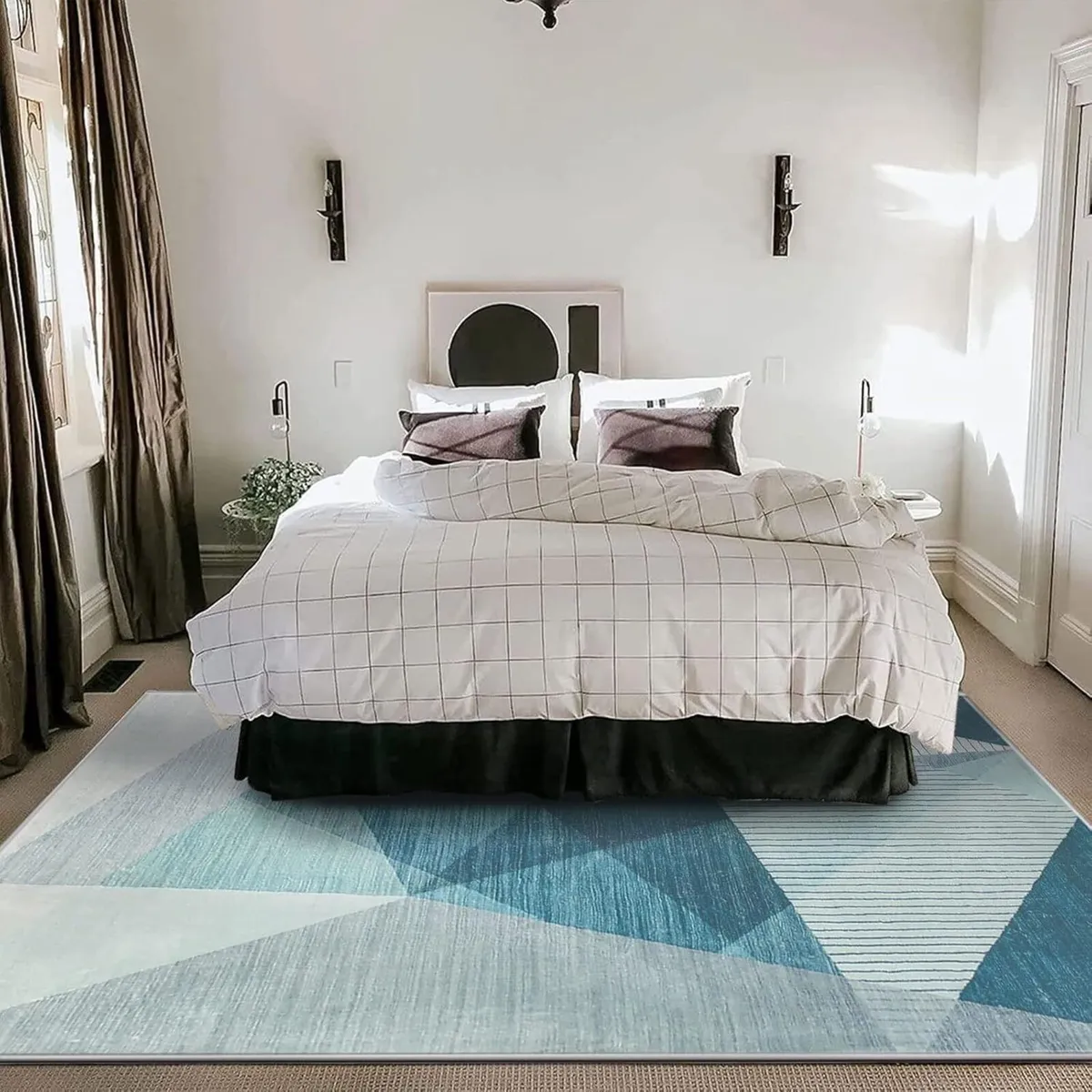 Area Rugs Modern Abstract Geometric Living Room - Image 4