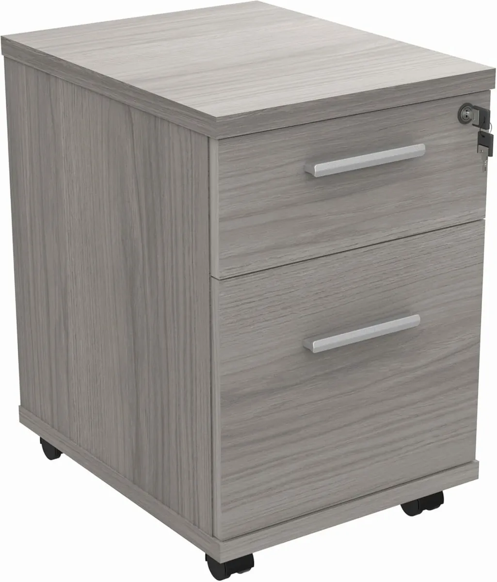 Essentials Heavy Duty 2 Drawer Mobile Pedestal A4 - Image 1