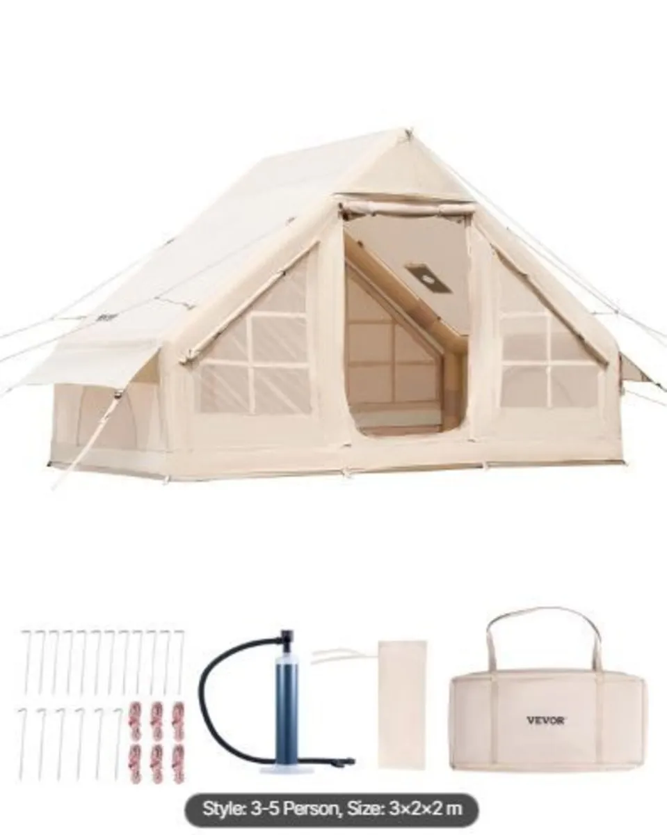 Inflatable Tents for Camping, 3-5 Person - Image 1
