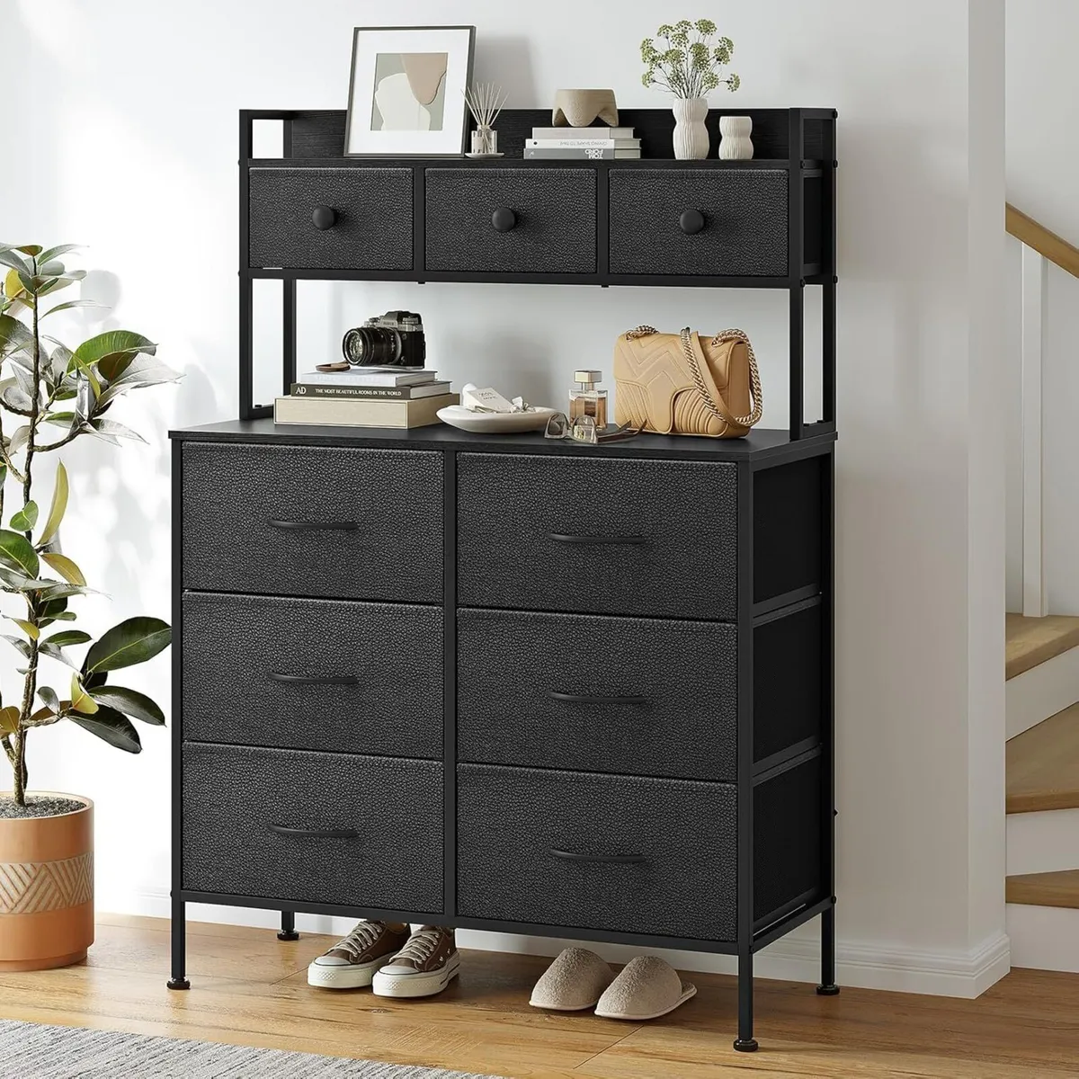 Tall Chest of 9 Drawers 3 Tiers Display - Image 2