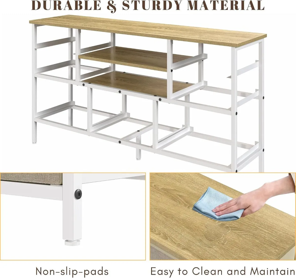 Chest of Drawers with 7 Sturdy Furniture Fabric - Image 4