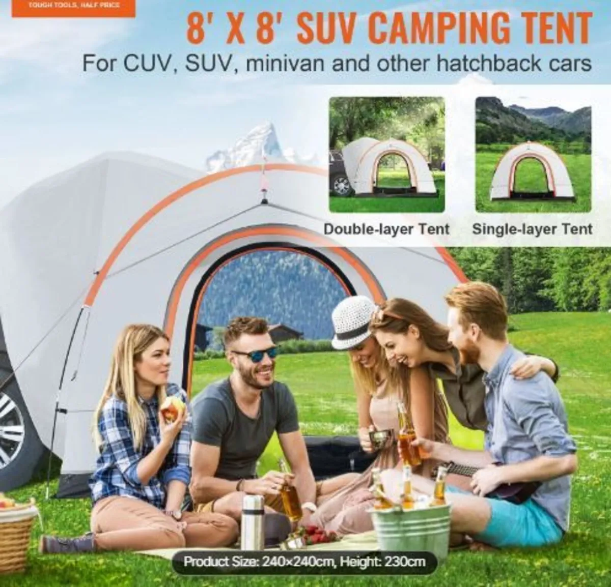 SUV Camping Tent, 8'-8' SUV Tent - Image 4
