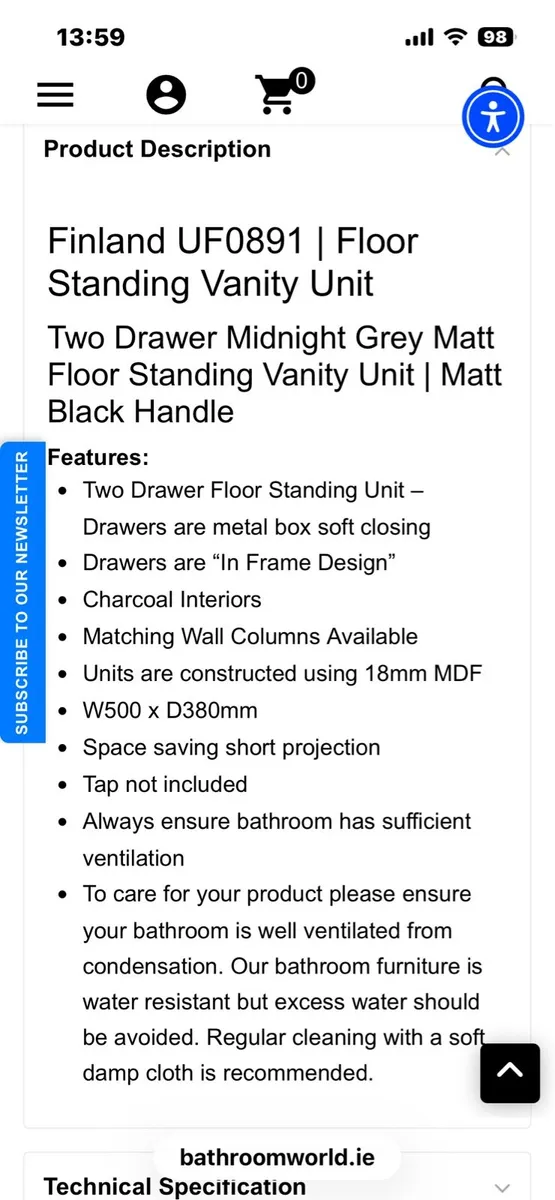 Bathroom vanity unit - Image 2