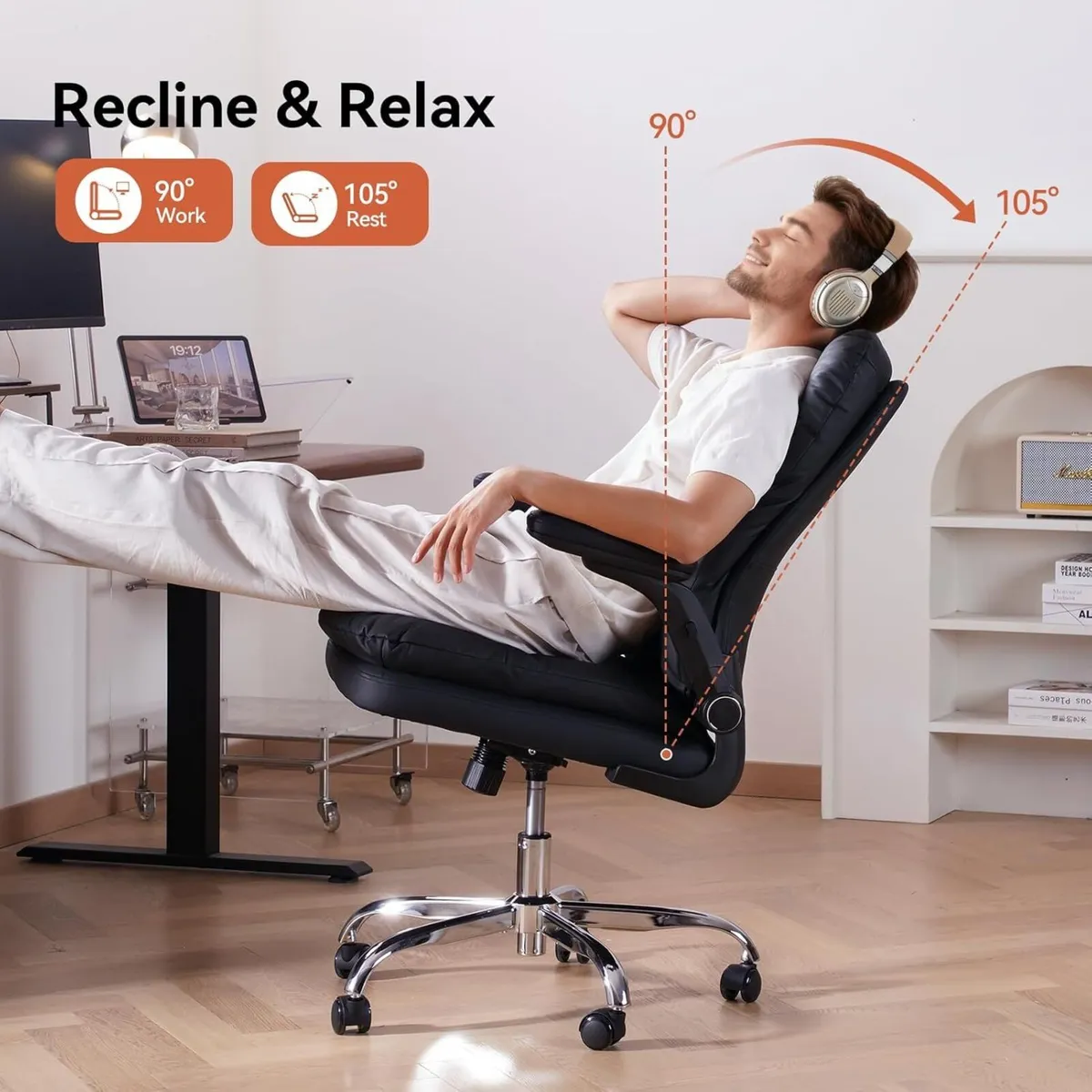 Office Chair with Lumbar Support Executive Chairs - Image 4