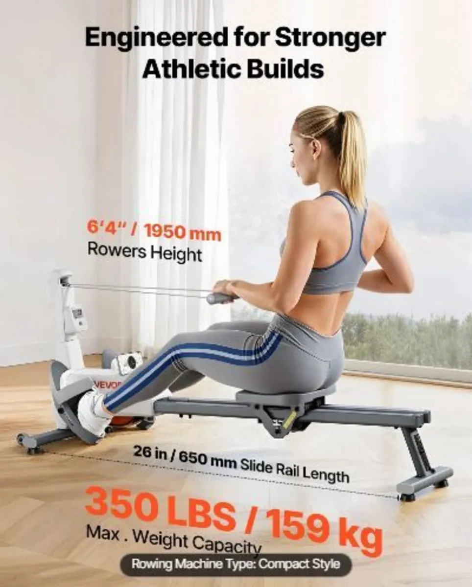 Magnetic Rowing Machine,16-Level Quiet Resistance - Image 1