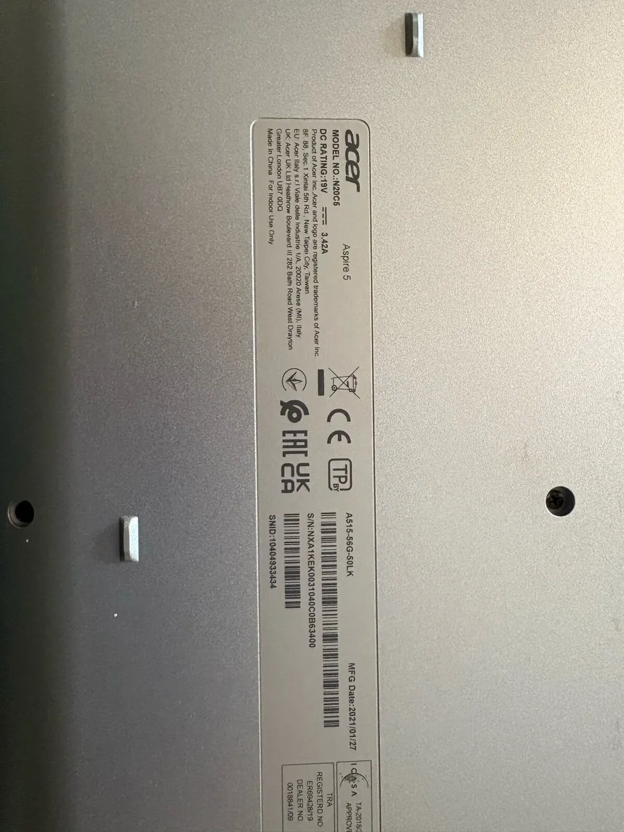acer aspire 5 A515-56G-50LK + monitor + stand - Image 4