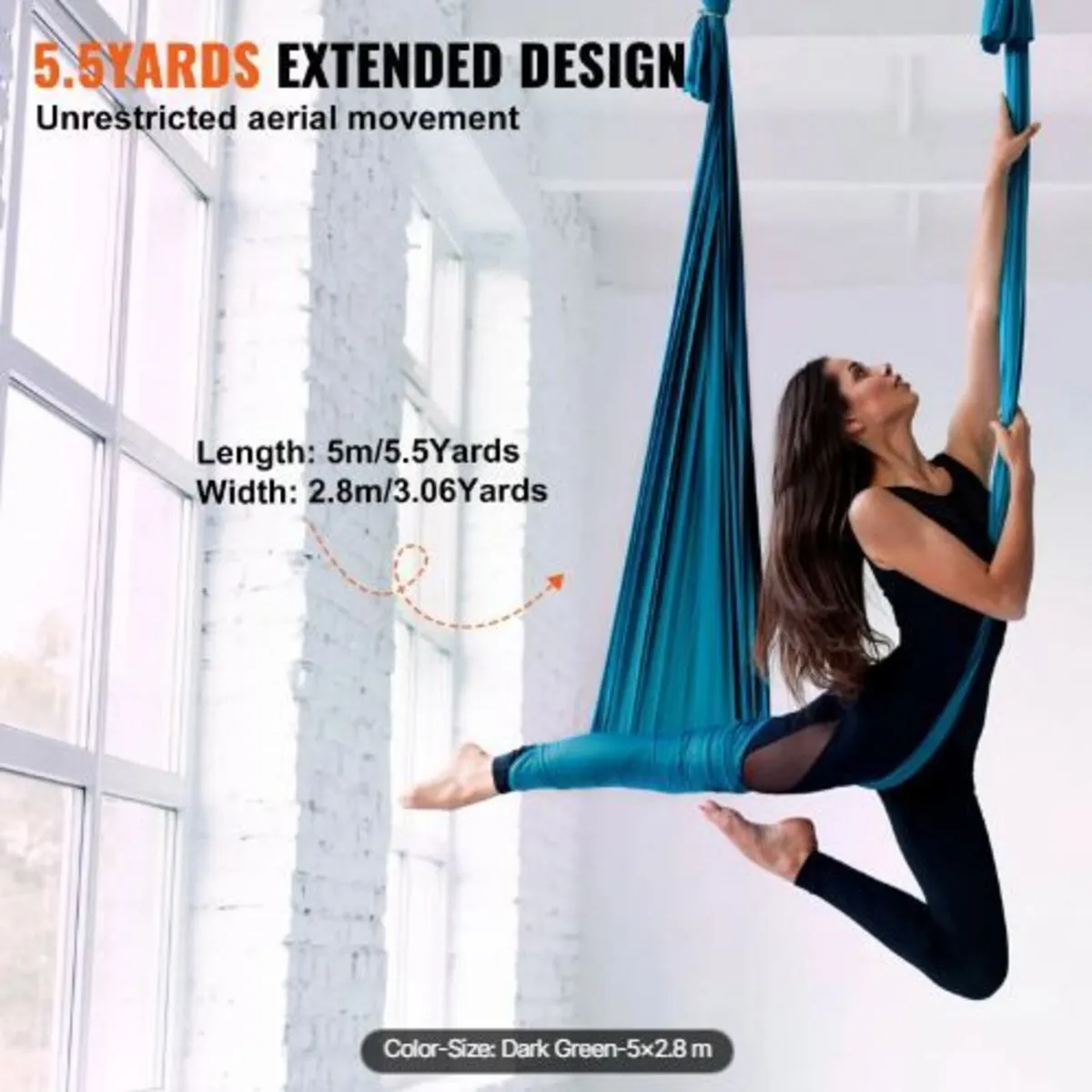 Aerial Yoga Hammock & Swing, 5.5 Yards - Image 2