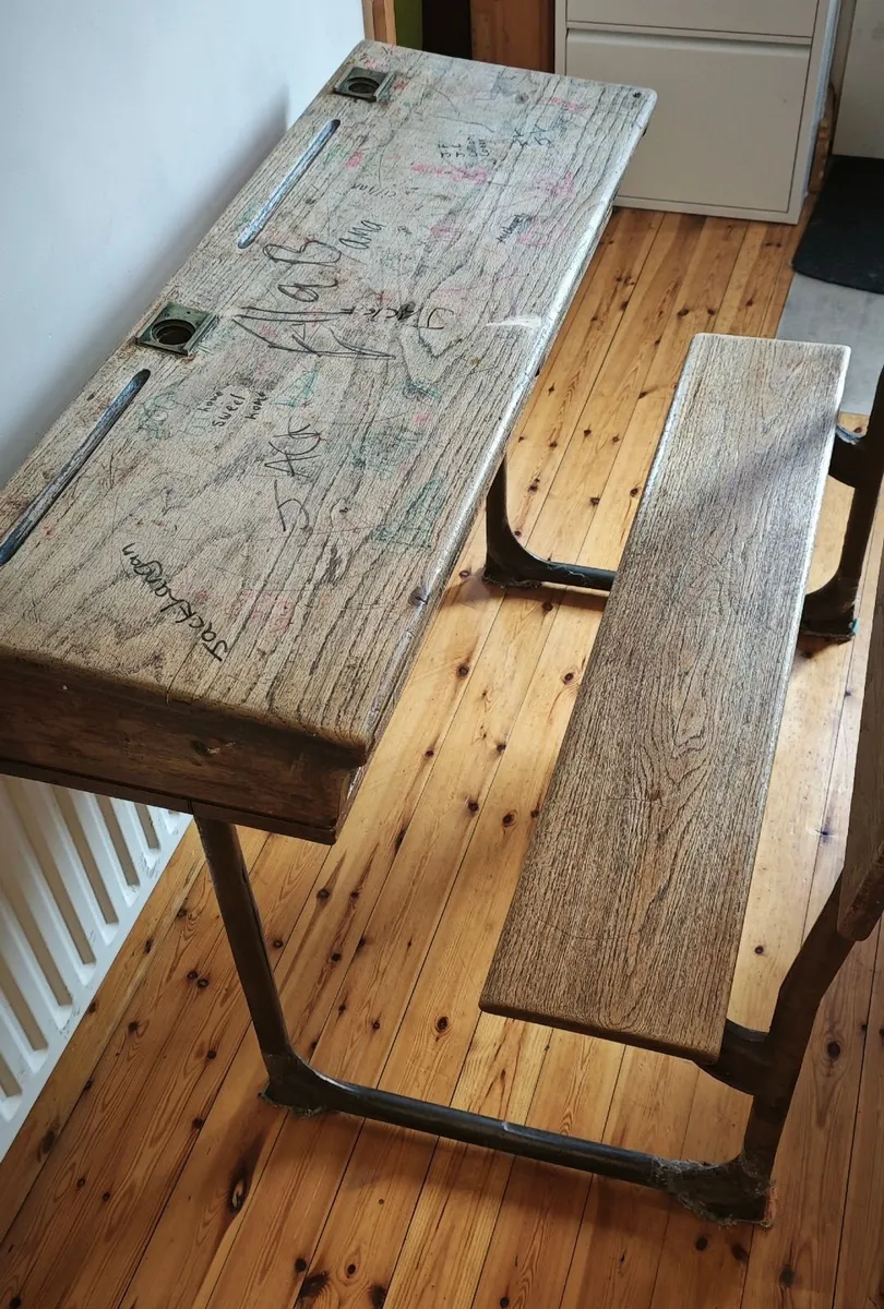 Antique school desk