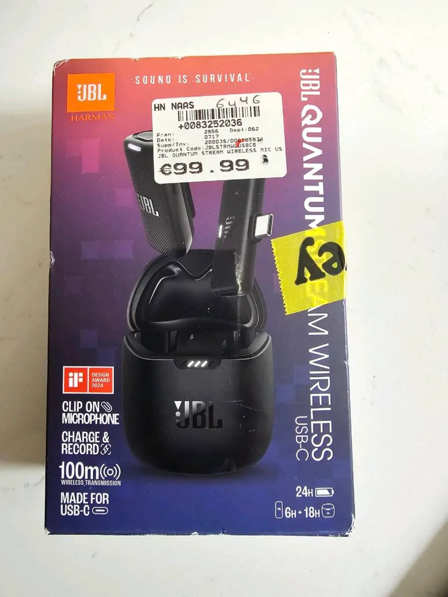 JBL Charge 6 (Like New) & JBL Quantum Stream Mic - Image 1