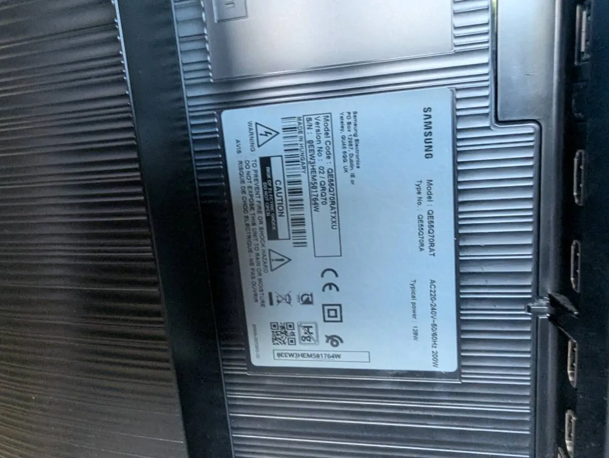 Samsung 55" 4K QLED Smart TV (Q70R) – 120Hz & Full - Image 2