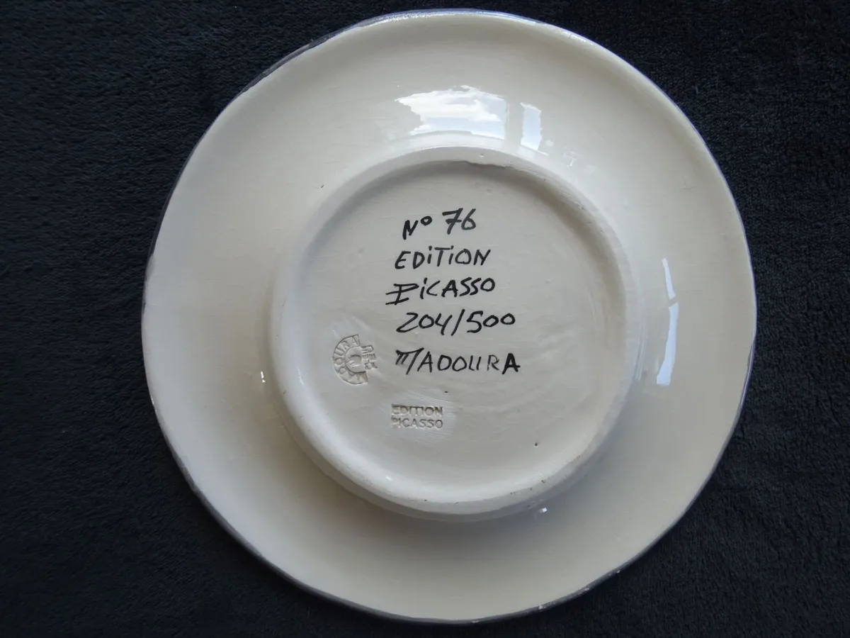 Pablo Picasso edition earthenware ceramic plate - Image 2