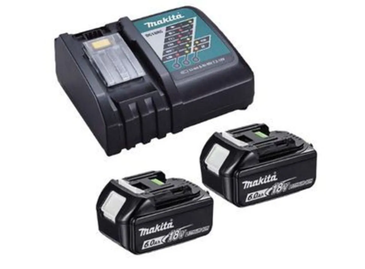 Makita DC18RC 18V Fast Charger with 2x BL1860