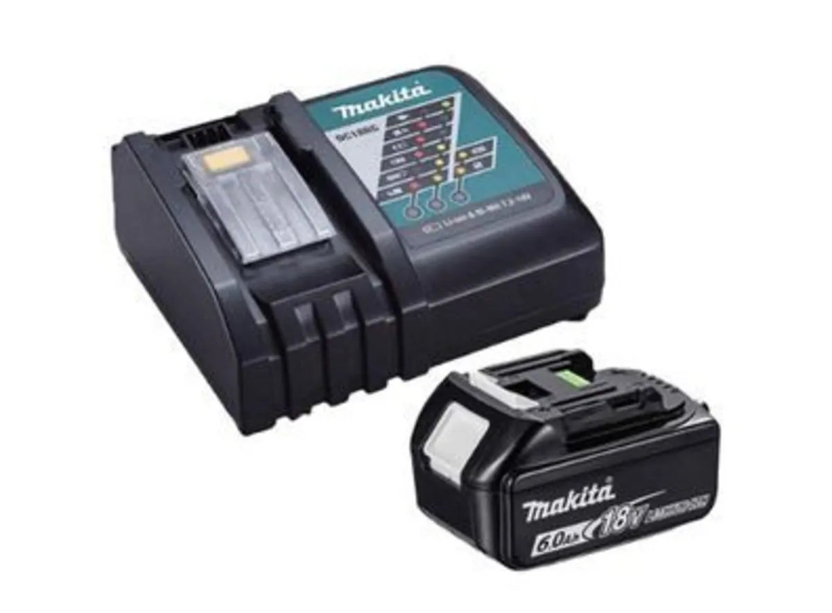 Makita DC18RC 18VFast Charger with 1 x BL1860 6ah