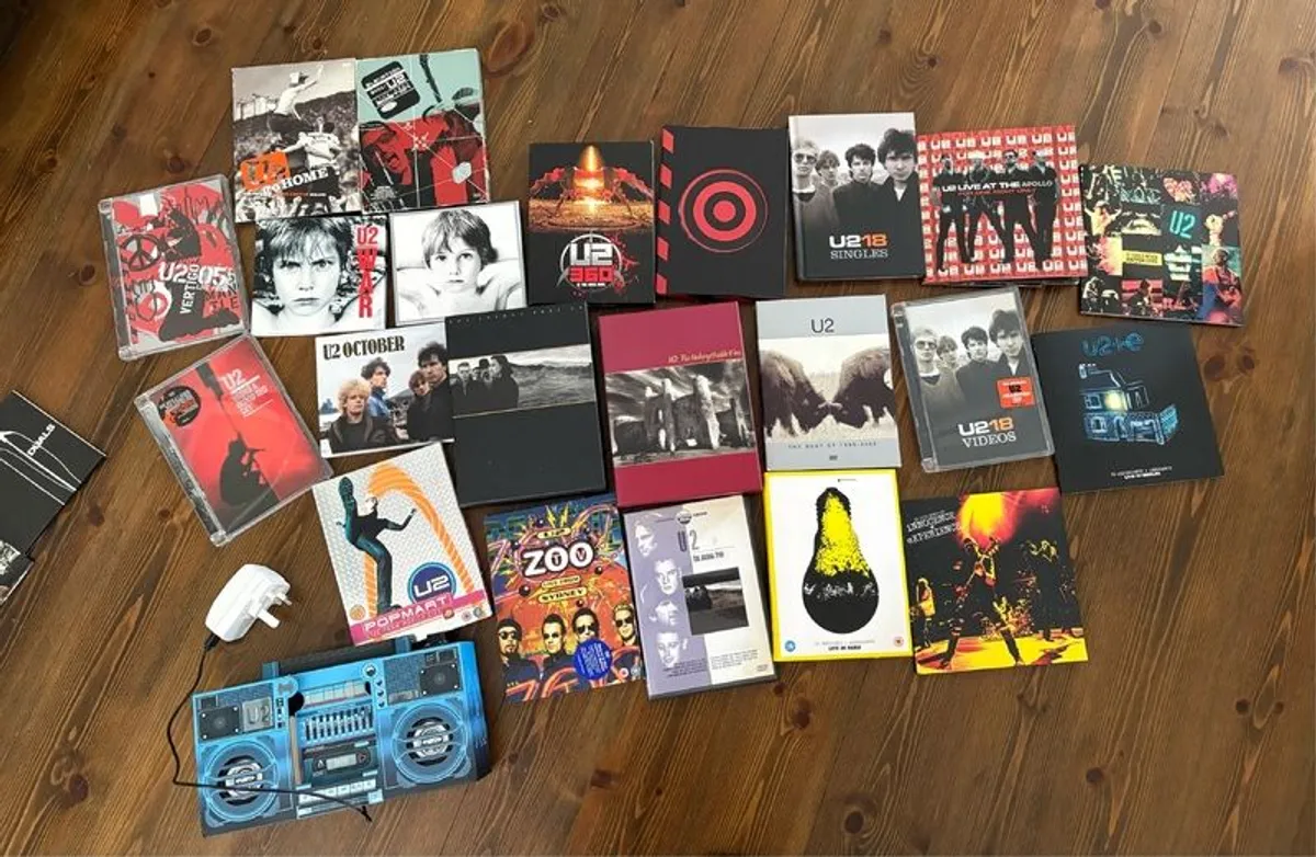 U2 CDs and DVDs for sale as one lot - Image 1