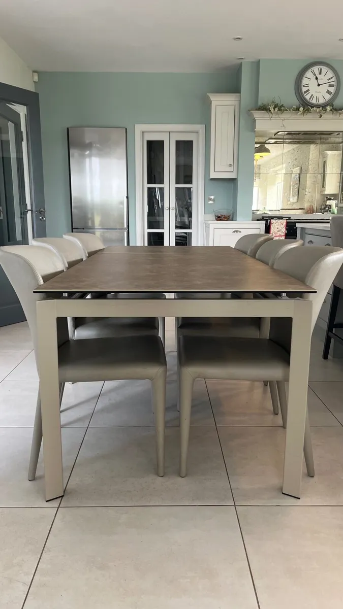 Dining Table and Chairs ( x 6) - Image 1