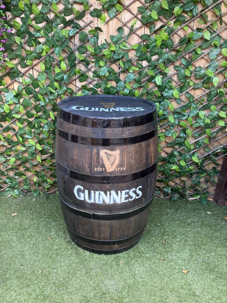 Whiskey barrel tables - Image 1