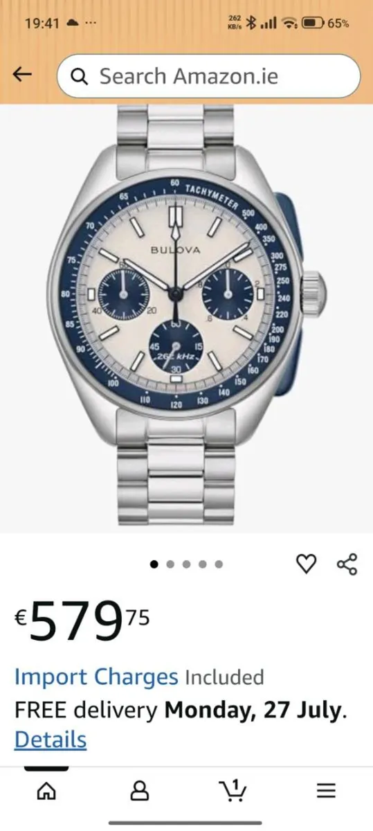 Bulova watch 2 straps - Image 1