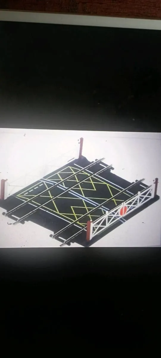 HORNBY { R636 OO }GAUGE DOUBLE TRACK  CROSSING - Image 3