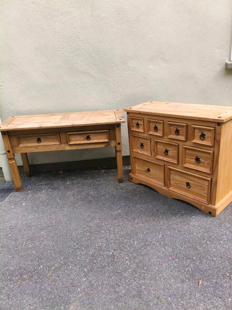 2 beautiful mexican pine dressers as new - Image 2