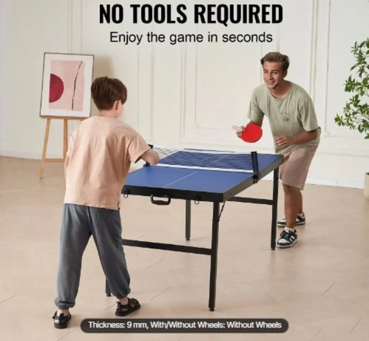 Ping Pong Table, Mid-Size Table Tennis Game - Image 2