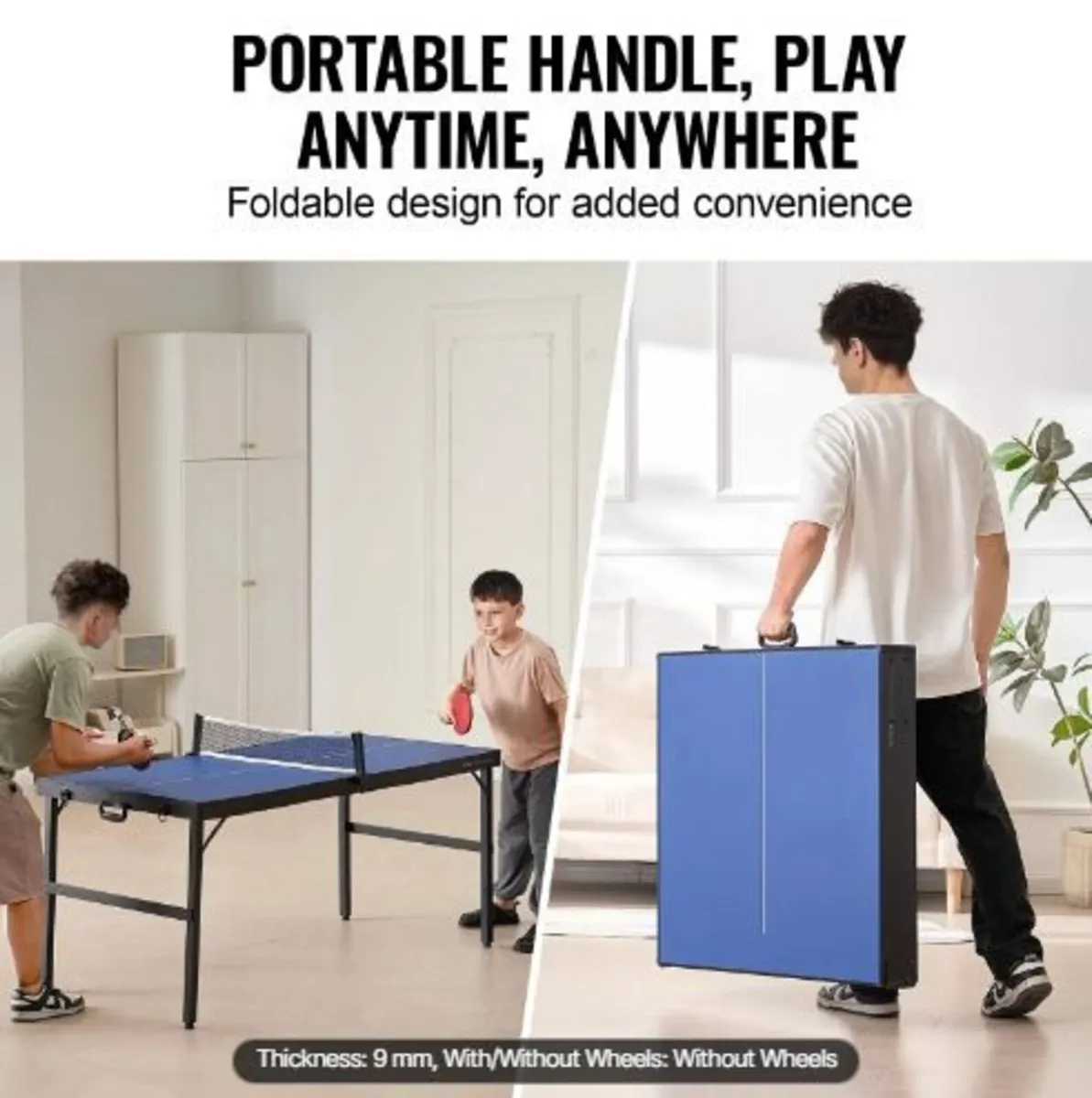 Ping Pong Table, Mid-Size Table Tennis Game - Image 4