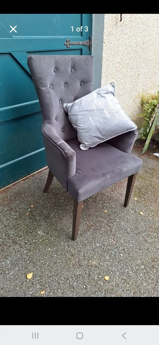 6 x grey chairs - Image 2