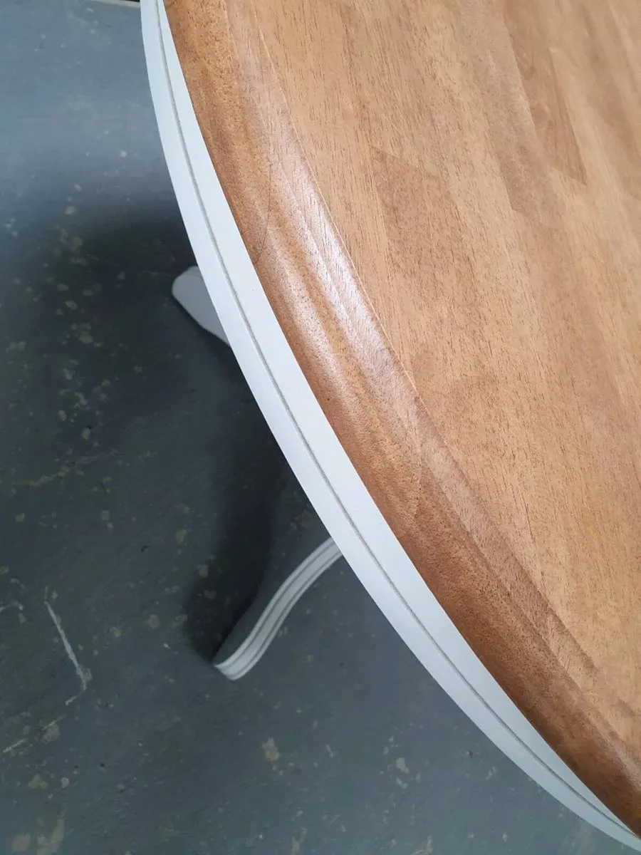 6 seater extendable solid oak - Image 3