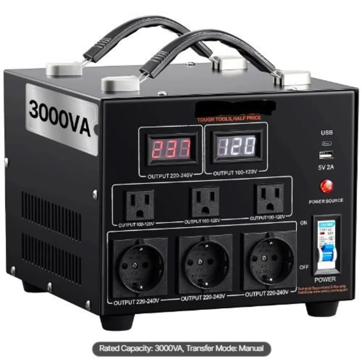 Voltage Converter Transformer, 3000VA, - Image 4