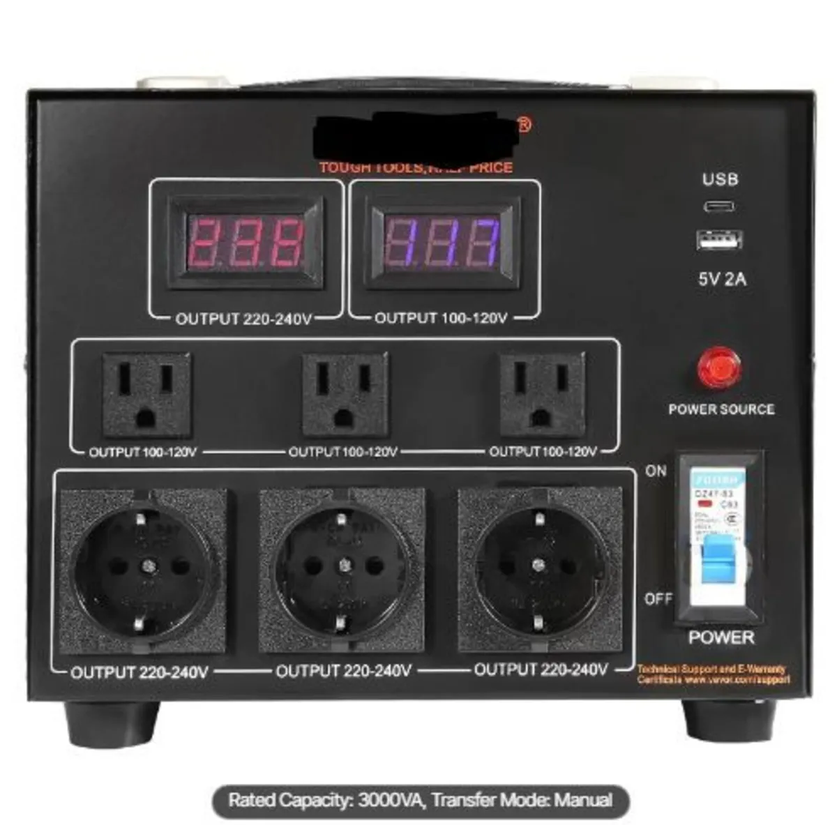 Voltage Converter Transformer, 3000VA, - Image 1