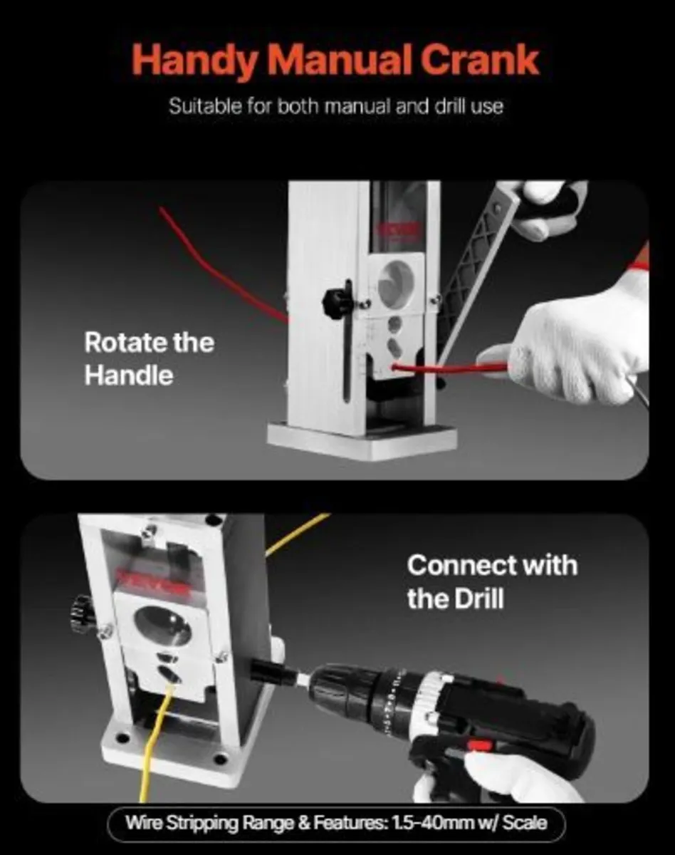 Manual Wire Stripping Machine, 1.5mm-40mm - Image 3