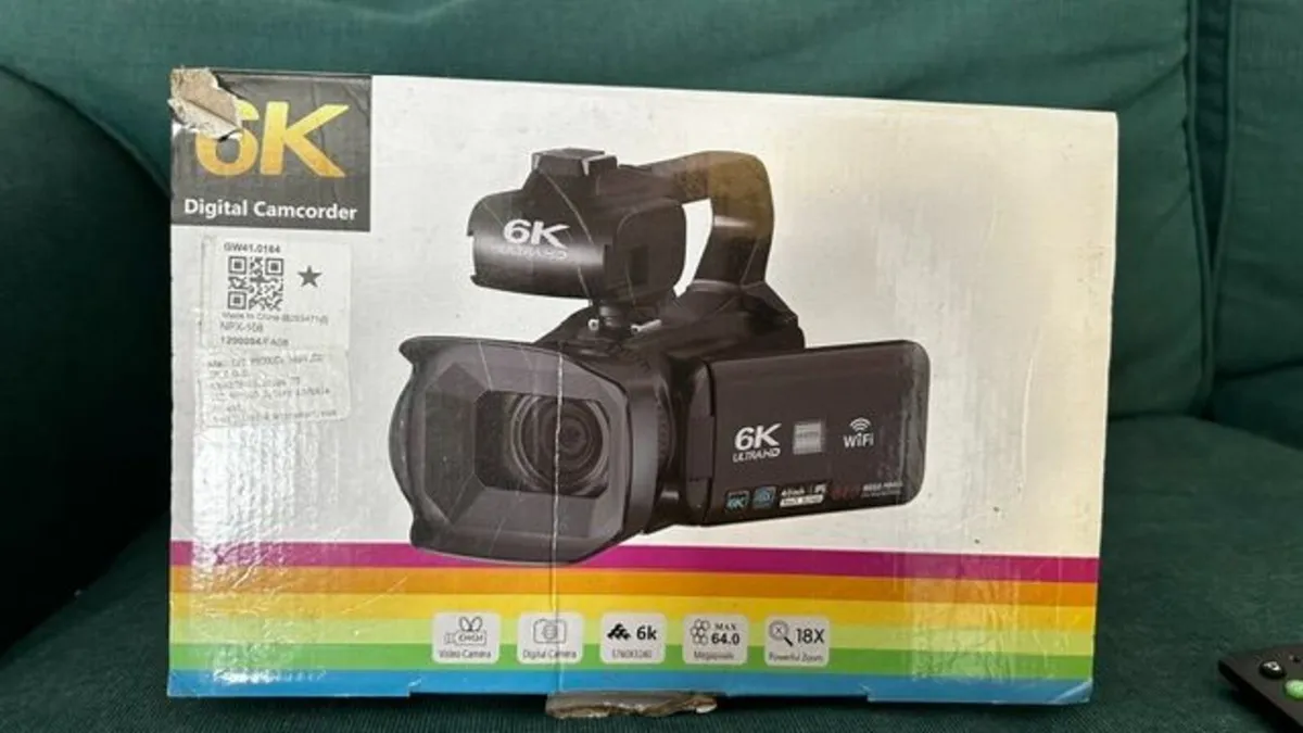 * Pro-Grade 6K  with WIFI Camcorder as new in box - Image 2