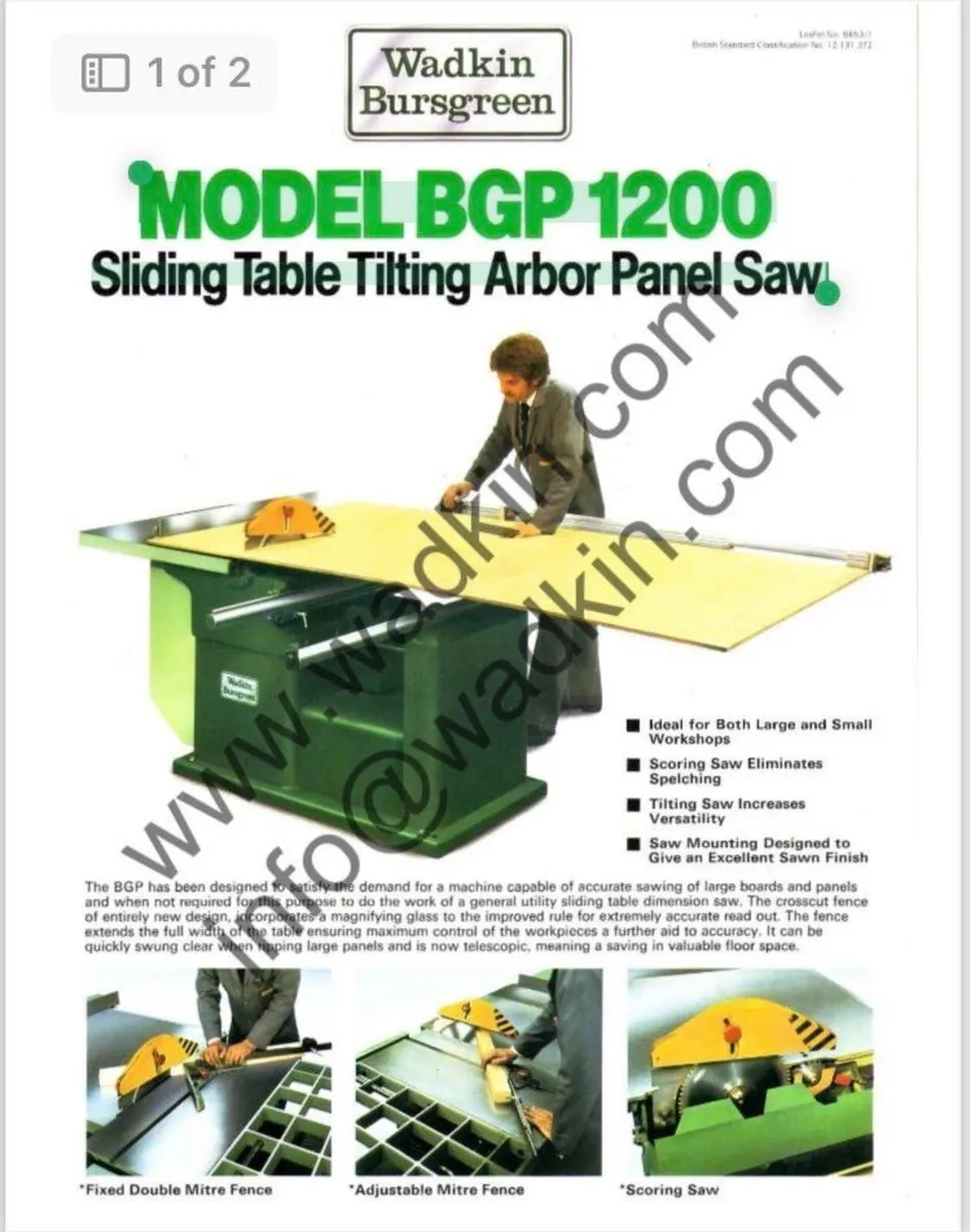 Wadkin Table Saw - Image 2
