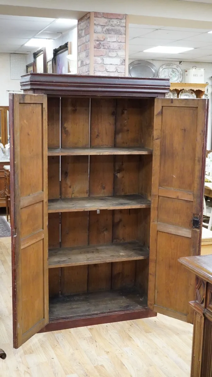 Antique Pine Pantry Cupboard / Food Press - Image 3