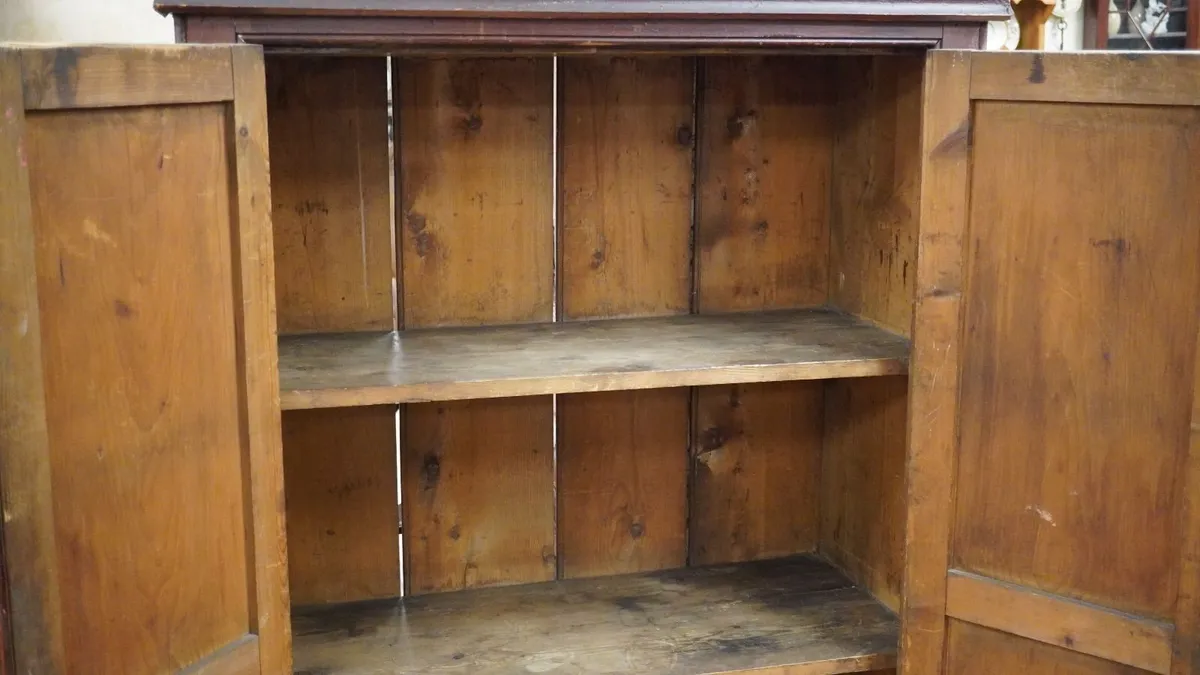 Antique Pine Pantry Cupboard / Food Press - Image 4