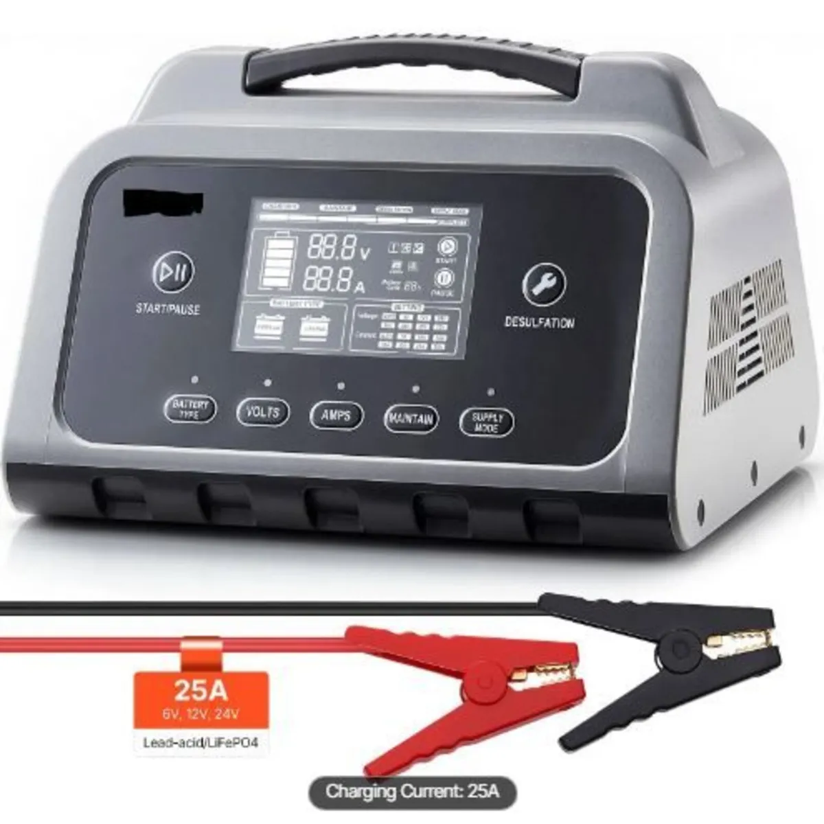 Smart Battery Charger, 25A, 6V 12V 24V - Image 2
