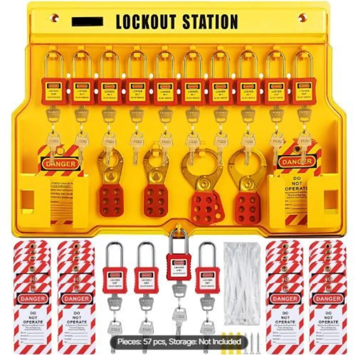58 PCS Lockout Tagout Kits, Electrical Safety - Image 1
