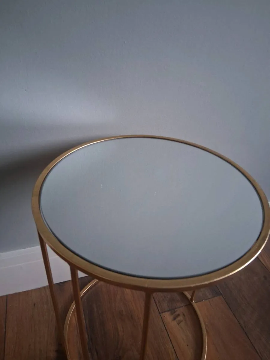 Gold Side Table/Lamp Table - Image 2