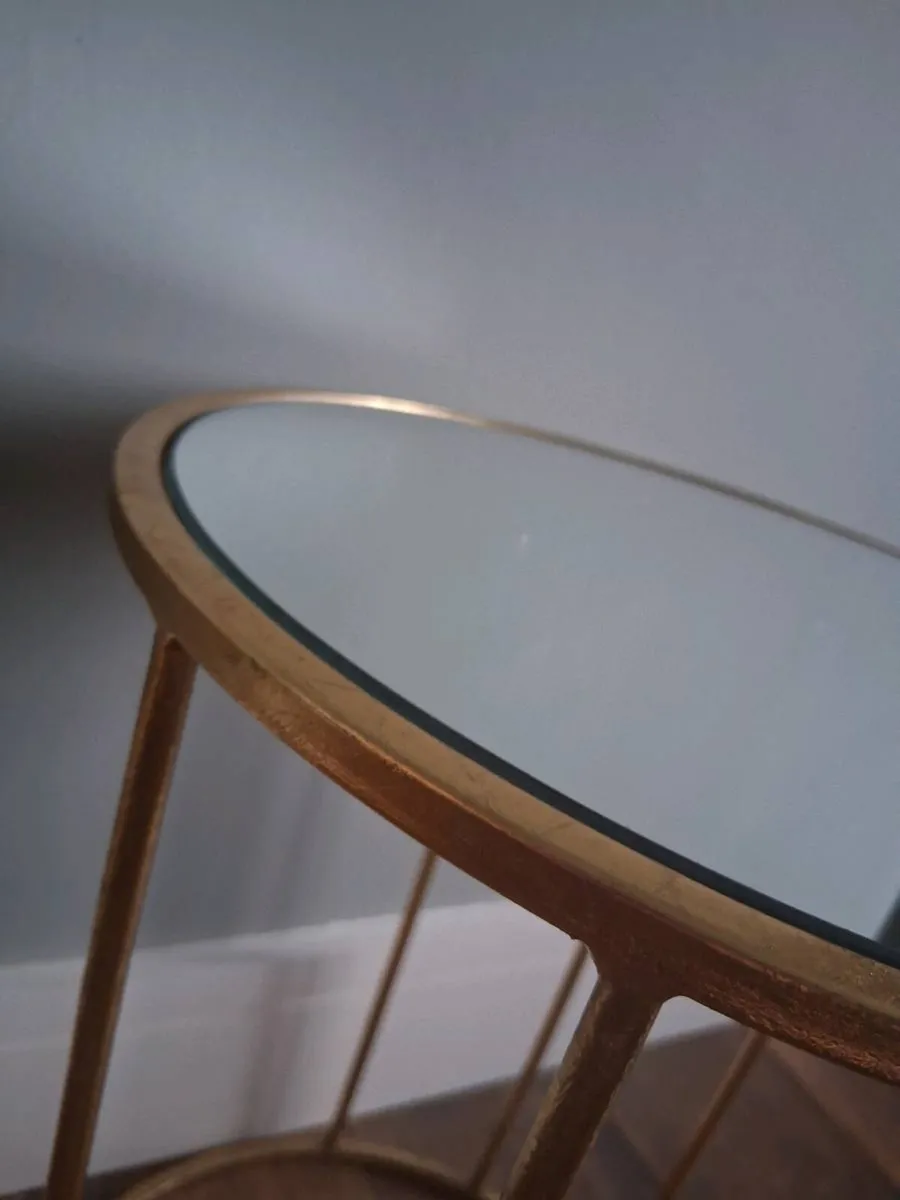 Gold Side Table/Lamp Table - Image 3