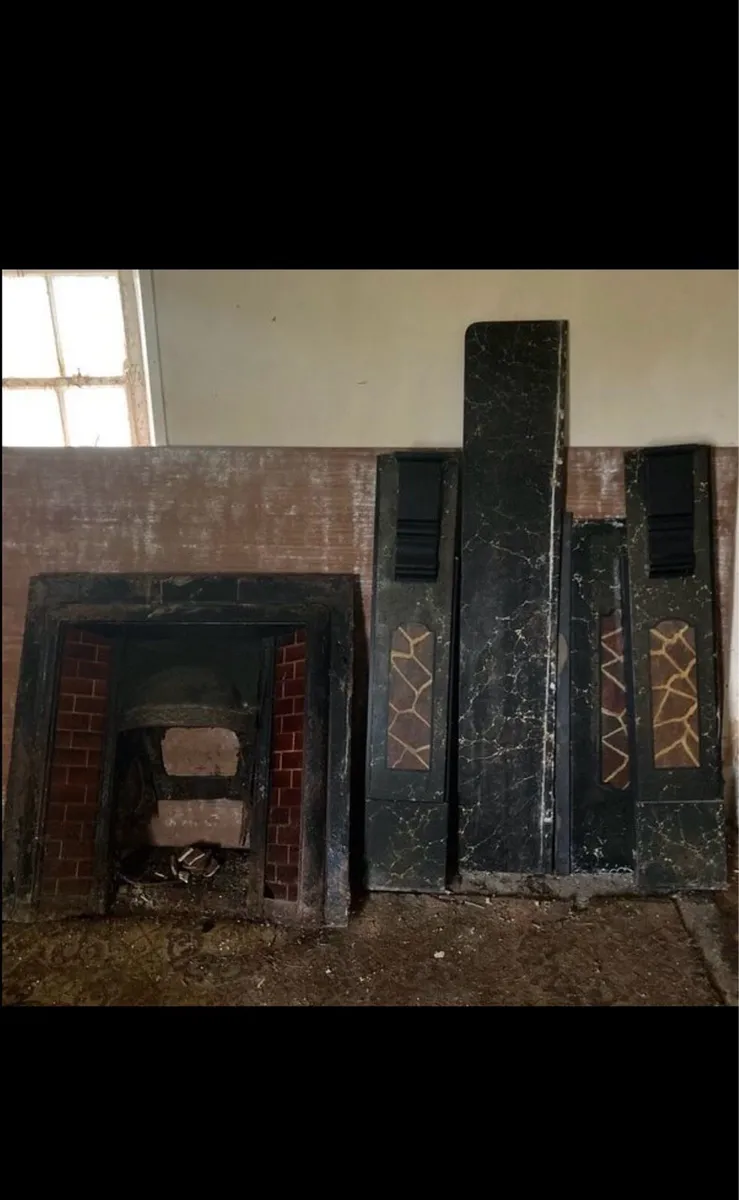 Antique marble fireplace - Image 1