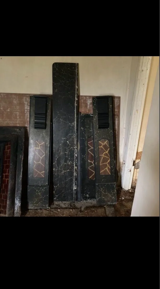 Antique marble fireplace - Image 3