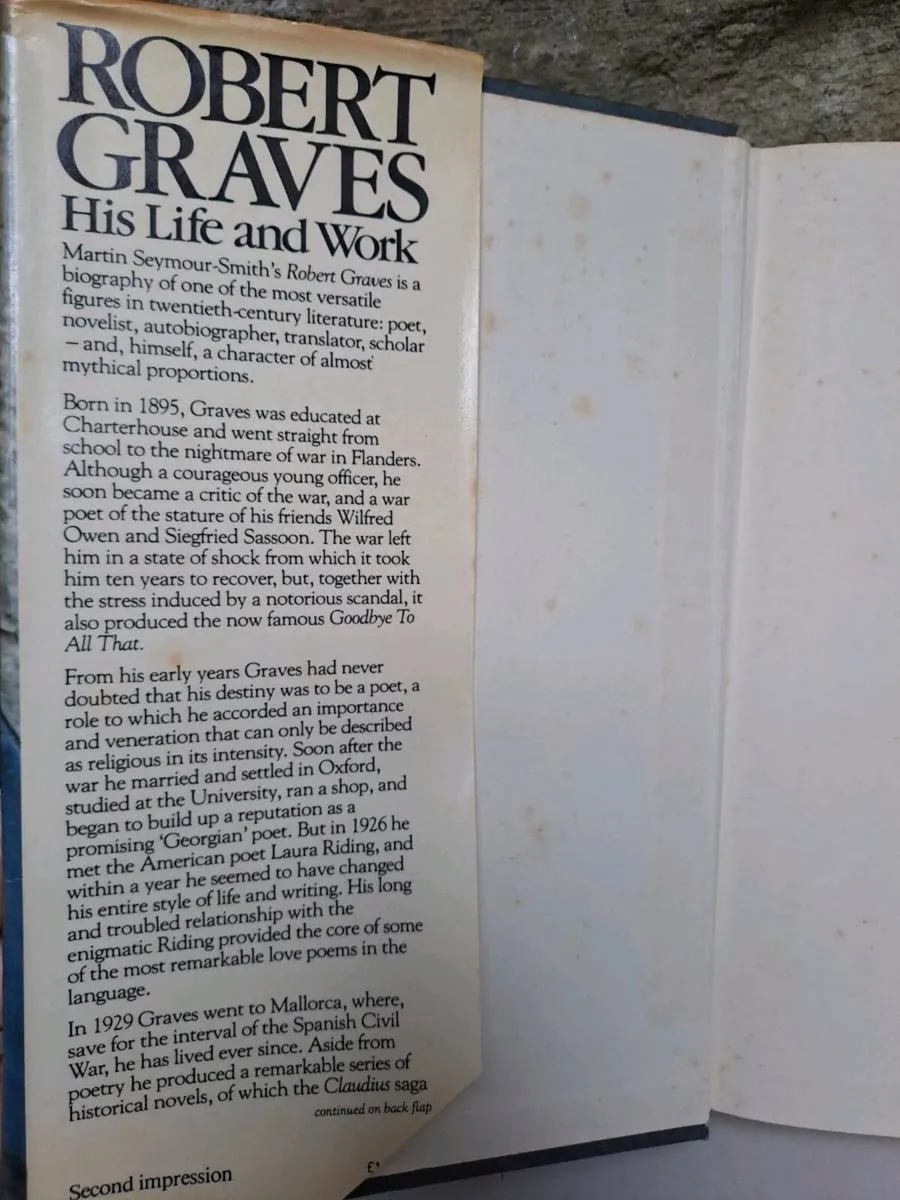 1982 Robert Graves: His Life and Work - Image 3