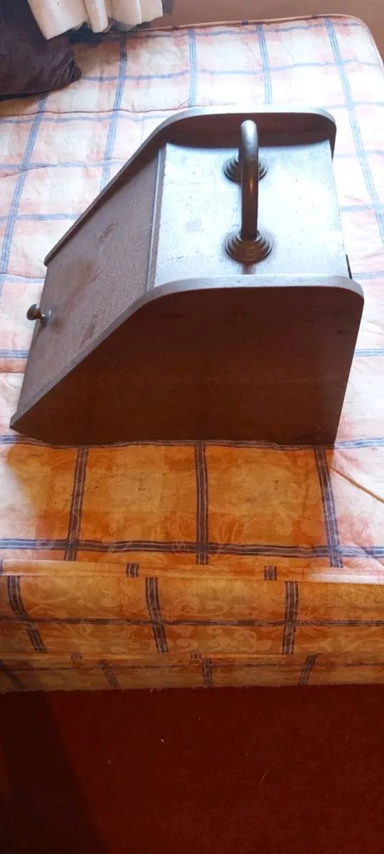 Victorian Wooden Metal Coal Box - Image 4